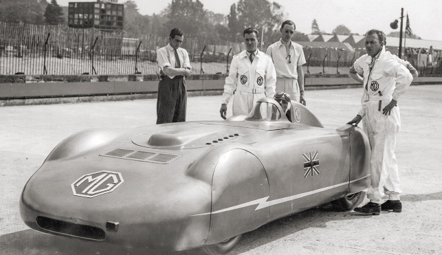 MG streamliner car